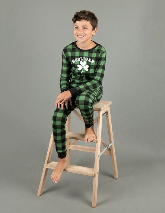 Hooligan Green Plaid Pajamas - St Patrick's Day Pajamas