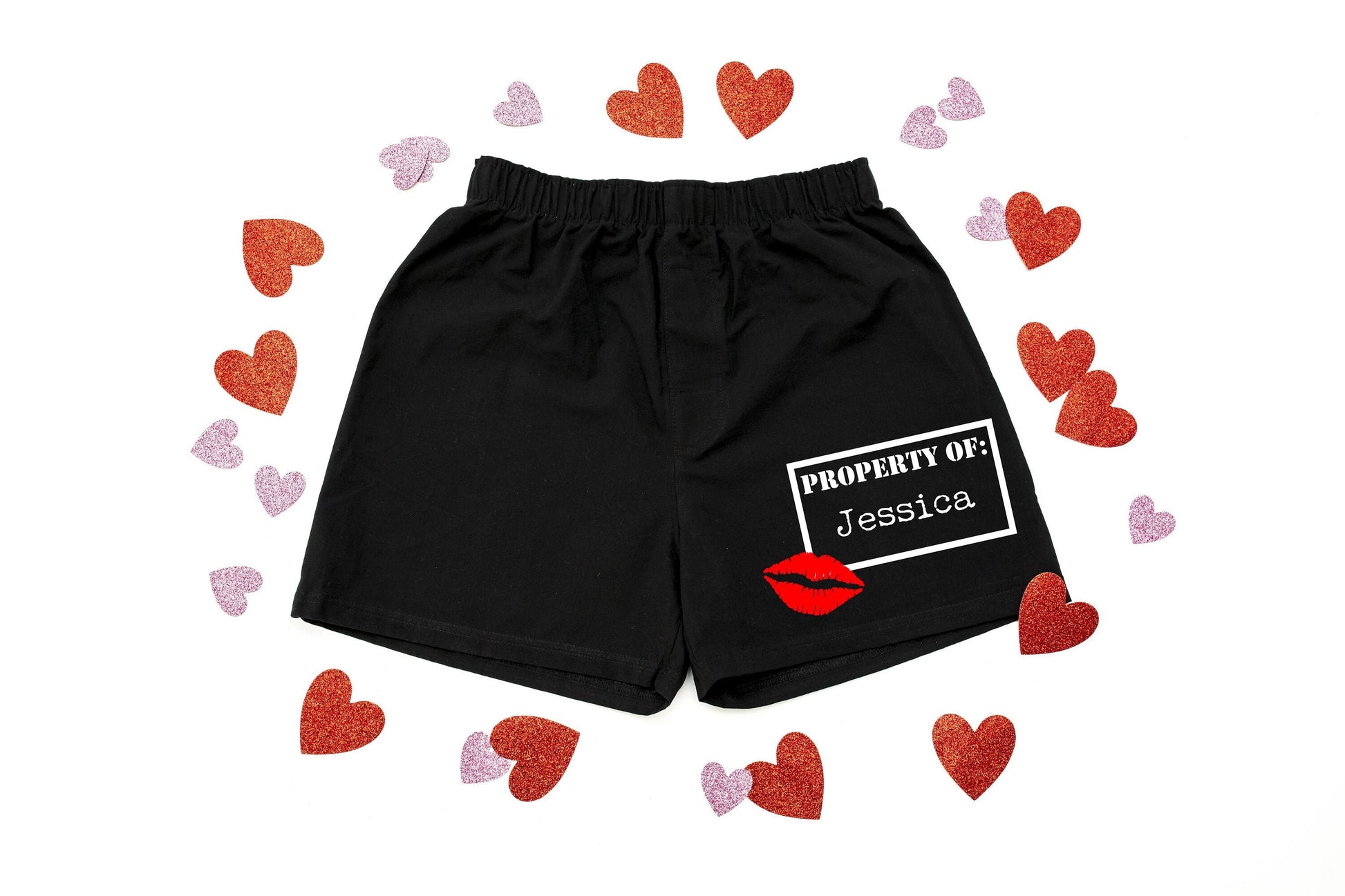 IMPROVED Personalized Property Of Men's Super Soft Cotton Boxer Shorts - Gift for Him - Mens Boxers - Funny Boxers - Naughty Boxers