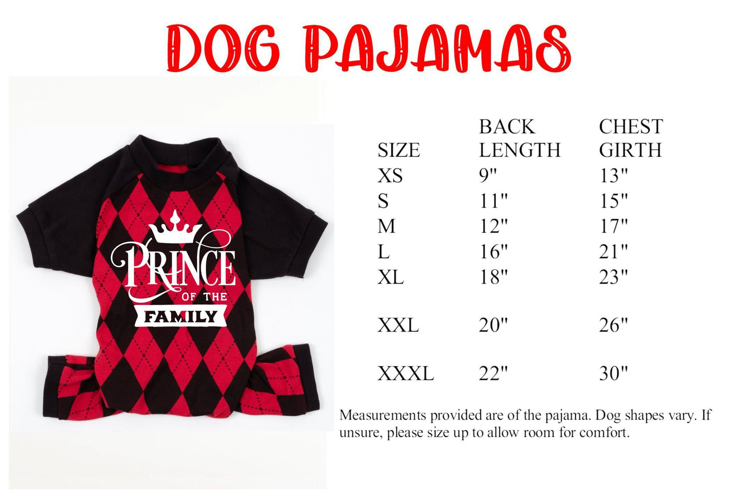 King, Queen, Prince, Princess of the Family Pajamas - red argyle pjs - baby pjs - family matching pajamas - kids pajamas