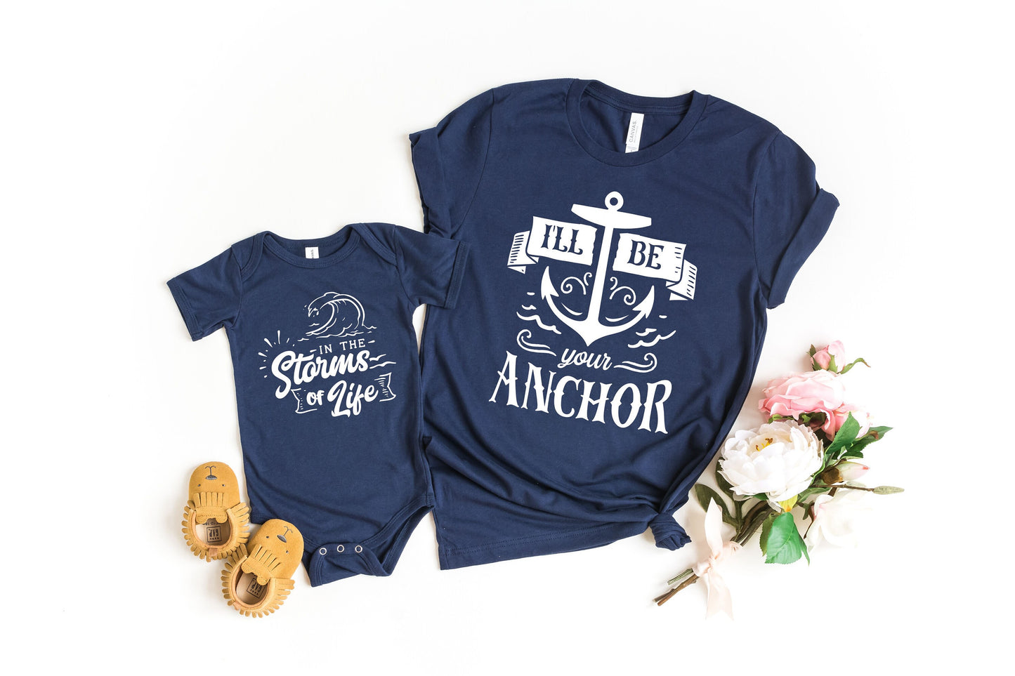 I'll Be Your Anchor in the Storms of Life Unisex Matching t-shirts - Mommy and Me Shirts - Gift for Mom - Mommy and Son Shirts -Mother's Day