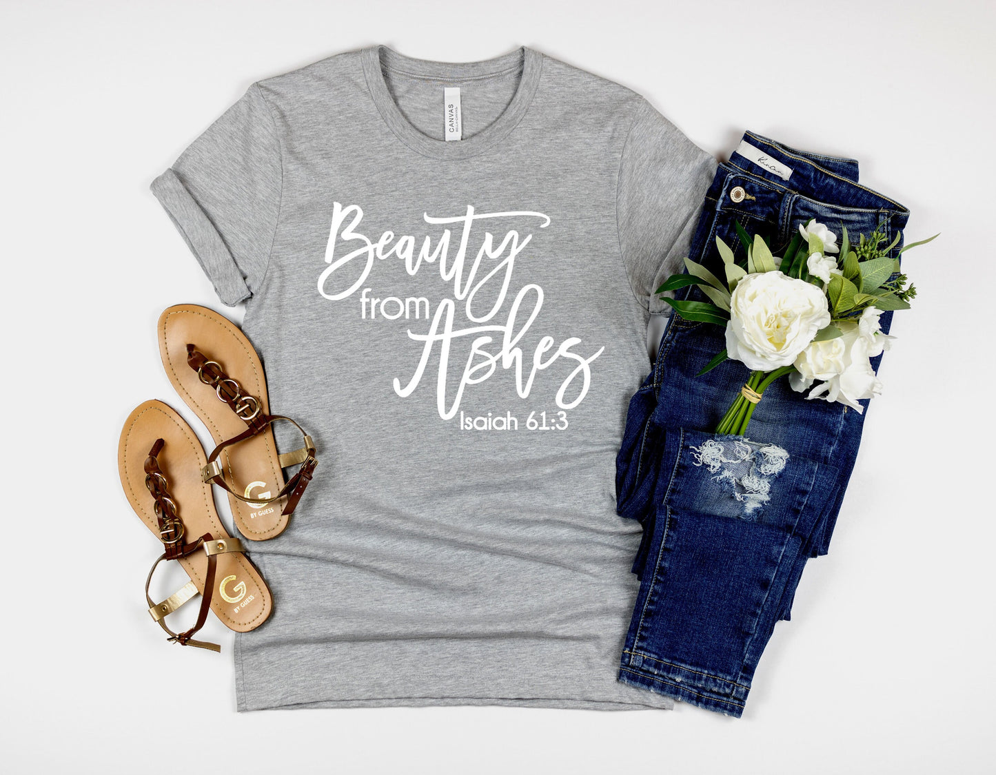 Beauty from Ashes Women's Scripture t-shirt • Unisex Fit • Bible Verse Shirt • Christian Shirt • Faith Shirt • Inspirational Gift