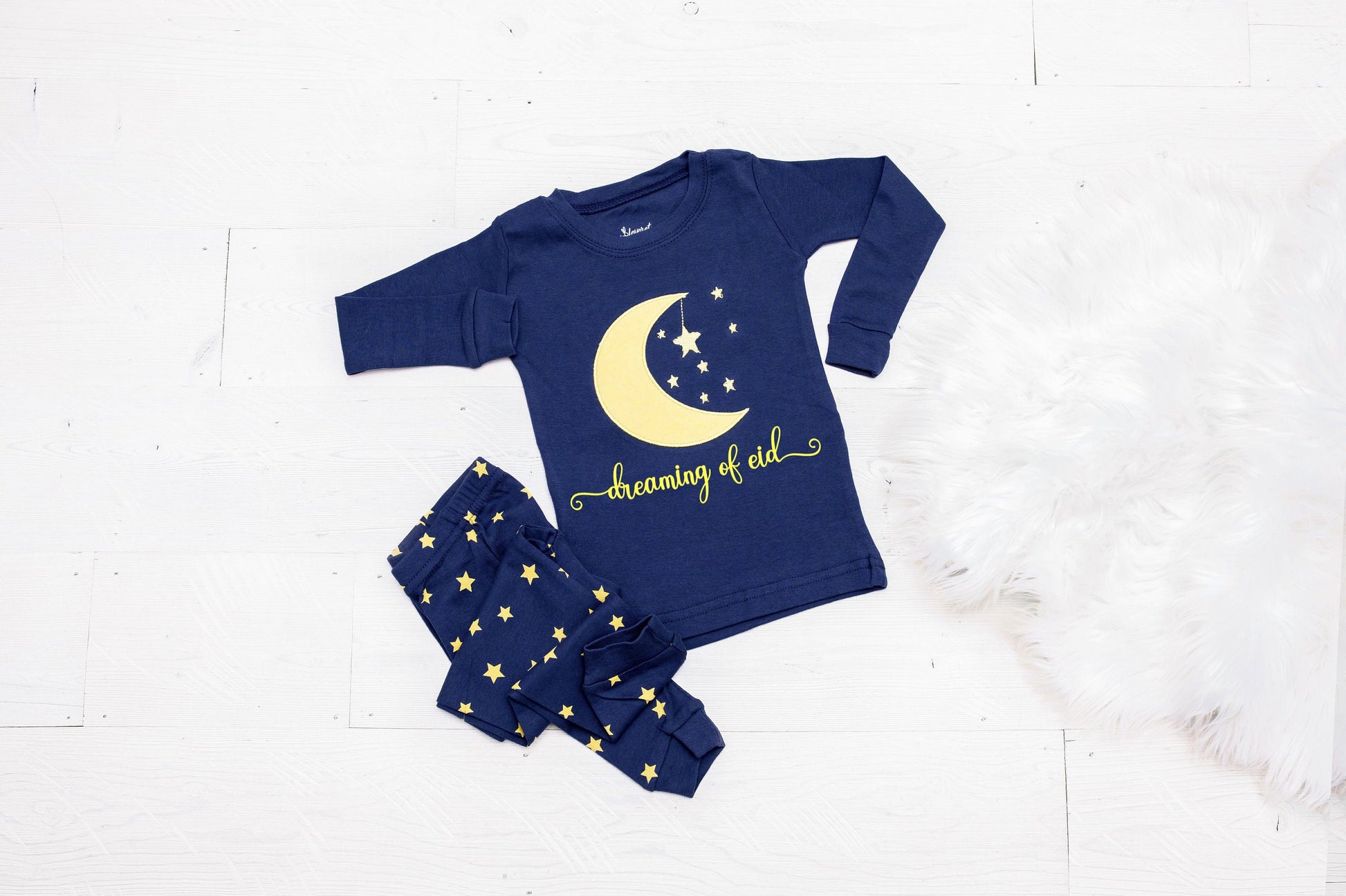 Dreaming of Eid Child and Doll Matching Pajamas -  Kids Eid Pajamas - Eid Mubarak - Eid Gifts - Eid Gifts for Kids - Eid Pajamas for Kids