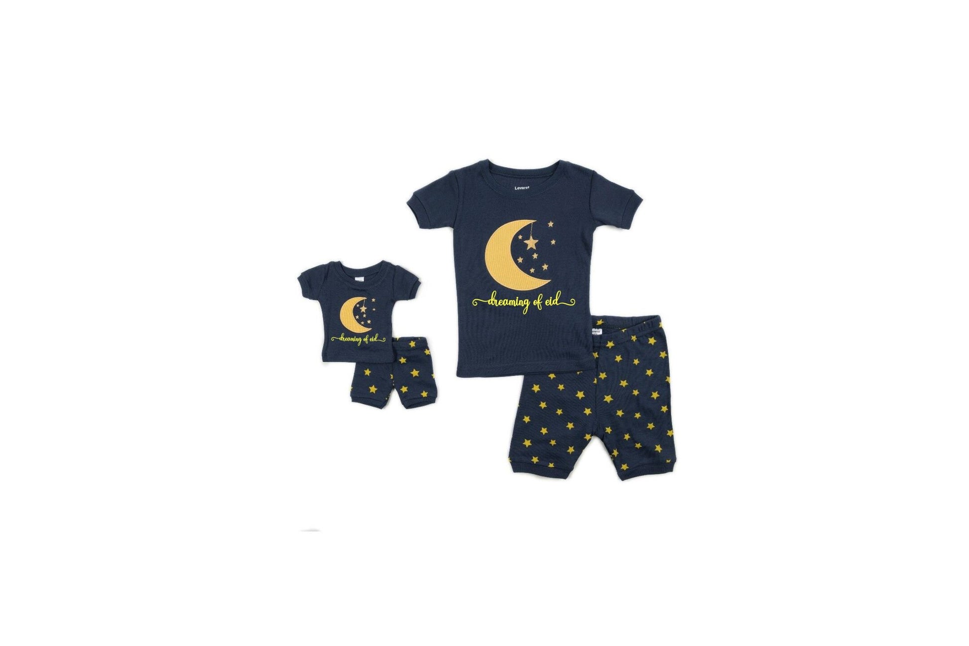 Dreaming of Eid Shorts Toddler and Youth Pajamas - Matching Doll Pajamas - Eid Mubarak Pajamas - Eid Kids Pajamas - Gifts for Eid