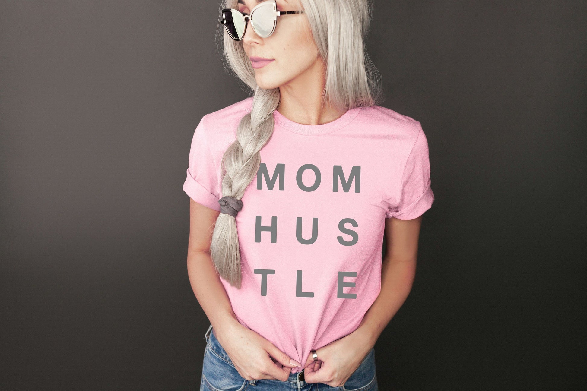 mom hustle women's tshirt • super soft tees for women • shirt for mom • mom boss • boss babe • entrepreneur gift
