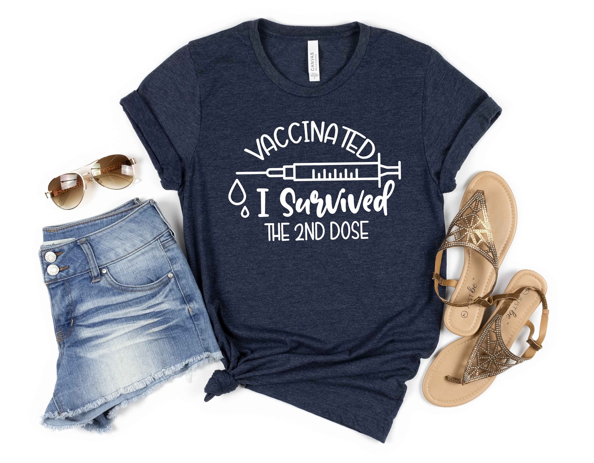 Vaccinated I Survived the 2nd Dose unisex t-shirt • super soft tees for women • vaccinated shirt • proudly vaccinated