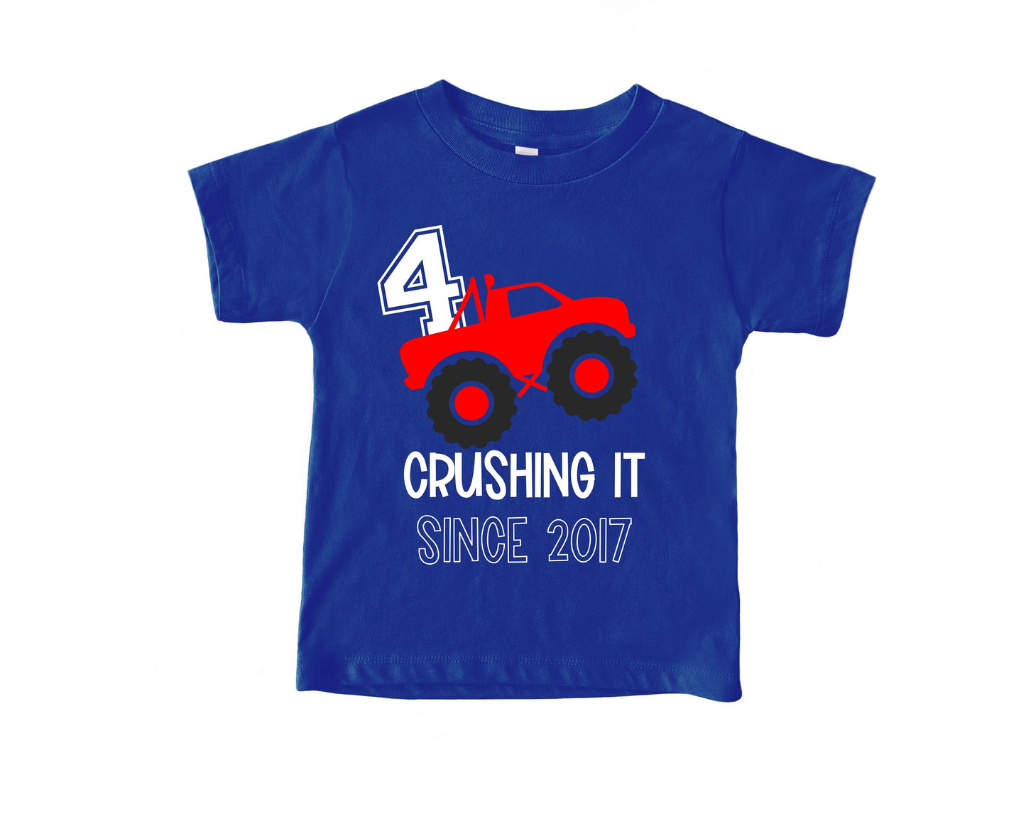Crushing it Since Birthday Shirt - Truck Birthday Shirt - Toddler Birthday Shirt - Truck Party - Truck Birthday Party - Pickup Truck Shirt