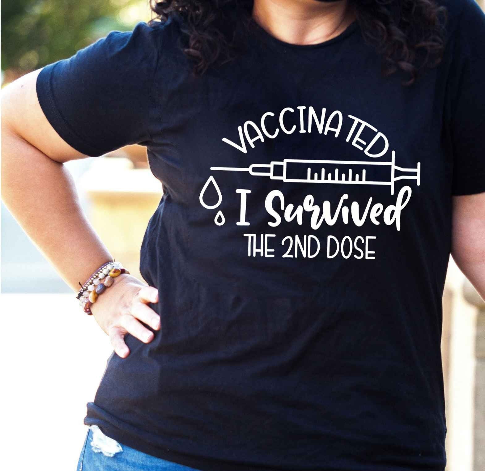 Vaccinated I Survived the 2nd Dose unisex t-shirt • super soft tees for women • vaccinated shirt • proudly vaccinated