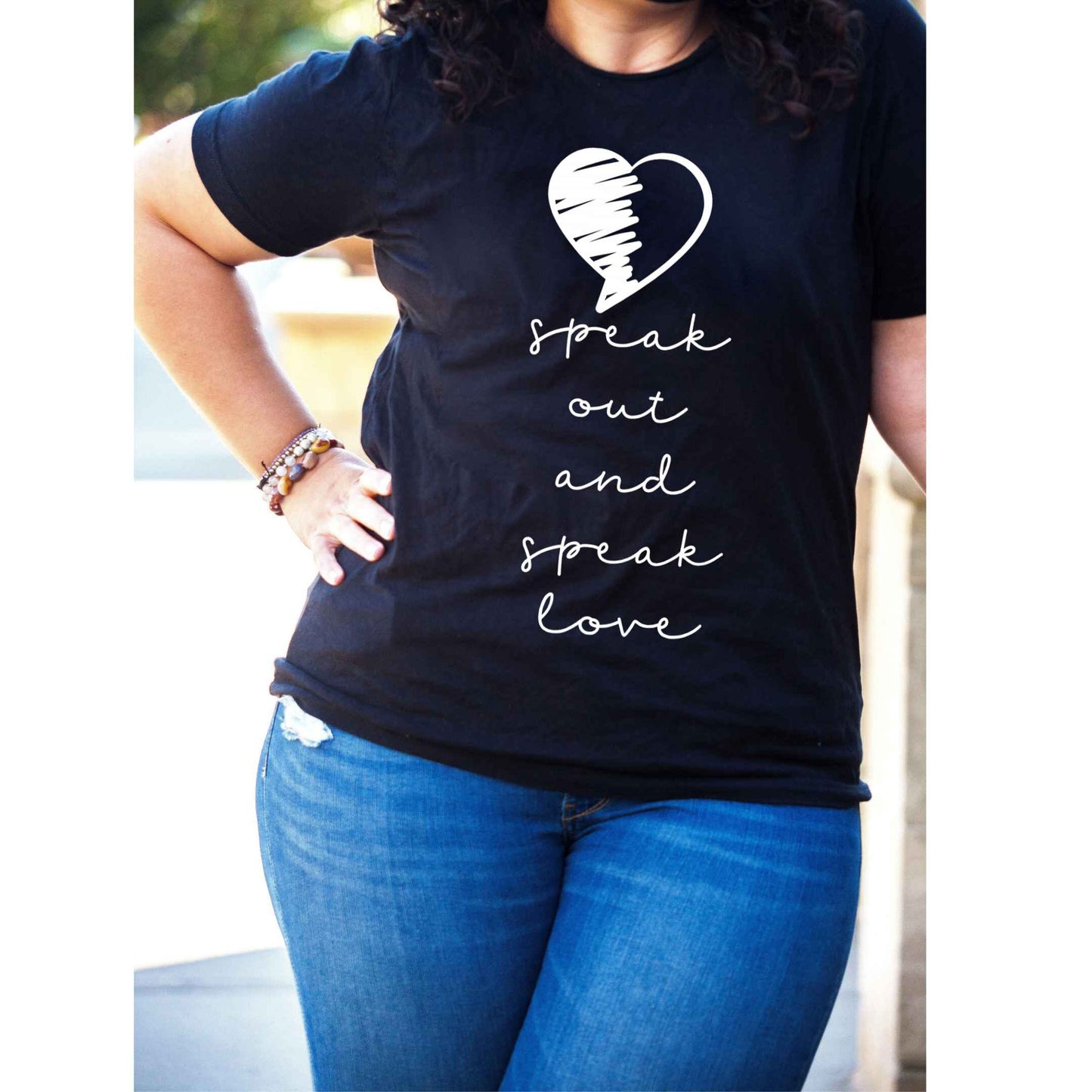 Speak Out and Speak Love unisex t-shirt • super soft tees for women • social justice shirt