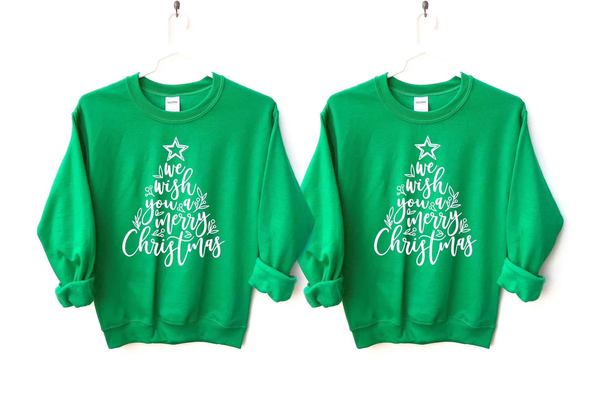 We Wish You a Merry Christmas Unisex Crewneck Fleece Pullover Sweatshirt