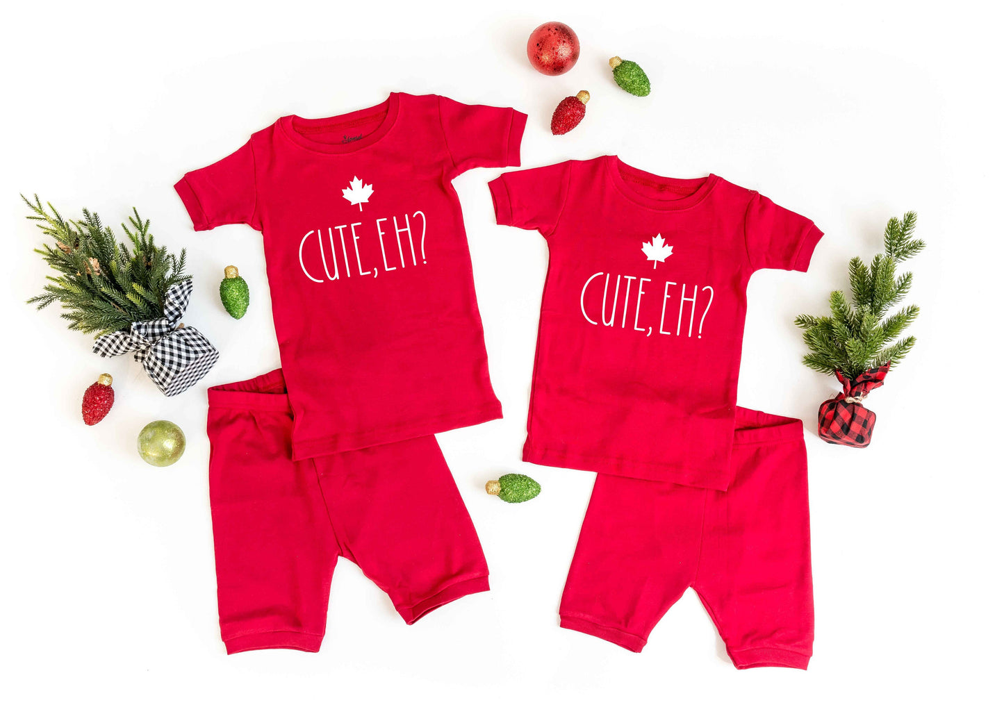 Cute Eh Shorts Toddler and Kids Pajamas - Canadian Pride Pajamas - Canadian Heritage