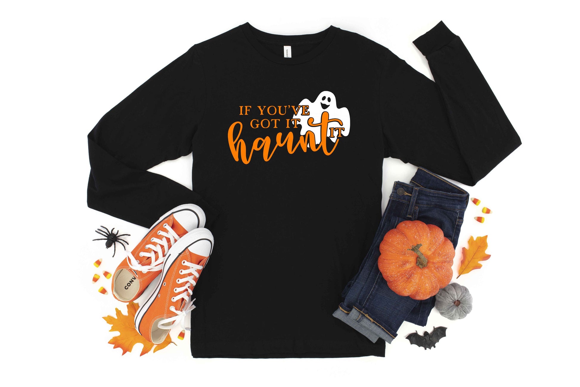 If You've Got it Haunt it Halloween long sleeve t-shirt, mom halloween shirt, halloween party shirt