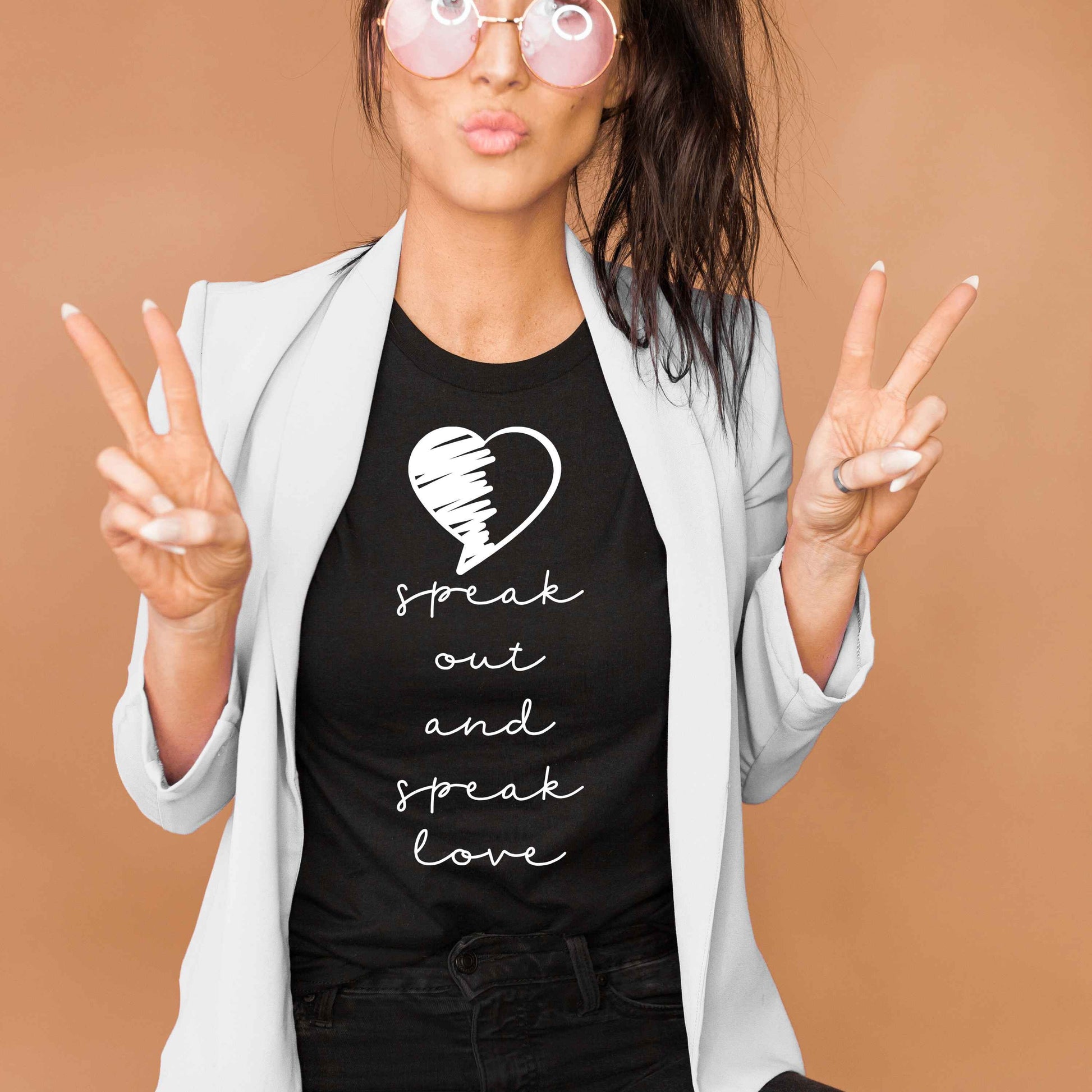 Speak Out and Speak Love unisex t-shirt • super soft tees for women • social justice shirt