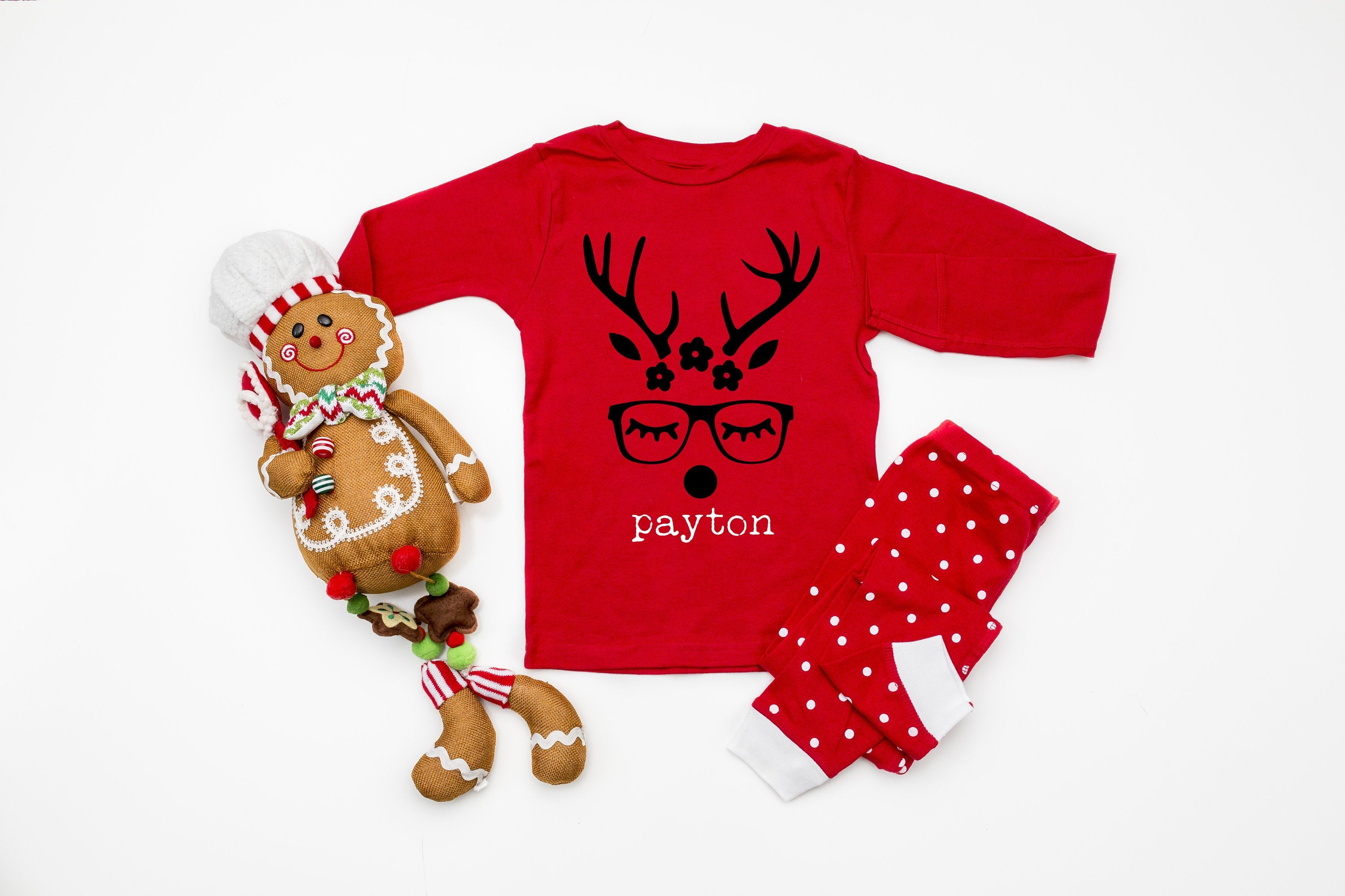 Polka dot family online christmas pajamas