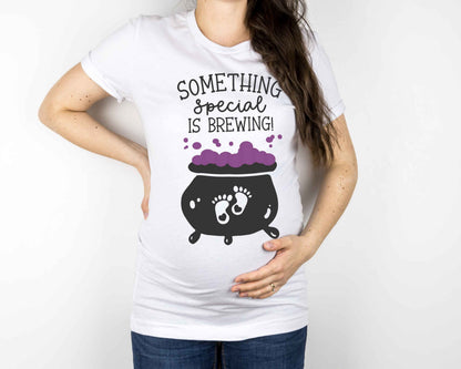 Something Special is Brewing Halloween t-shirt - halloween pregnancy shirt - halloween t-shirt - halloween maternity