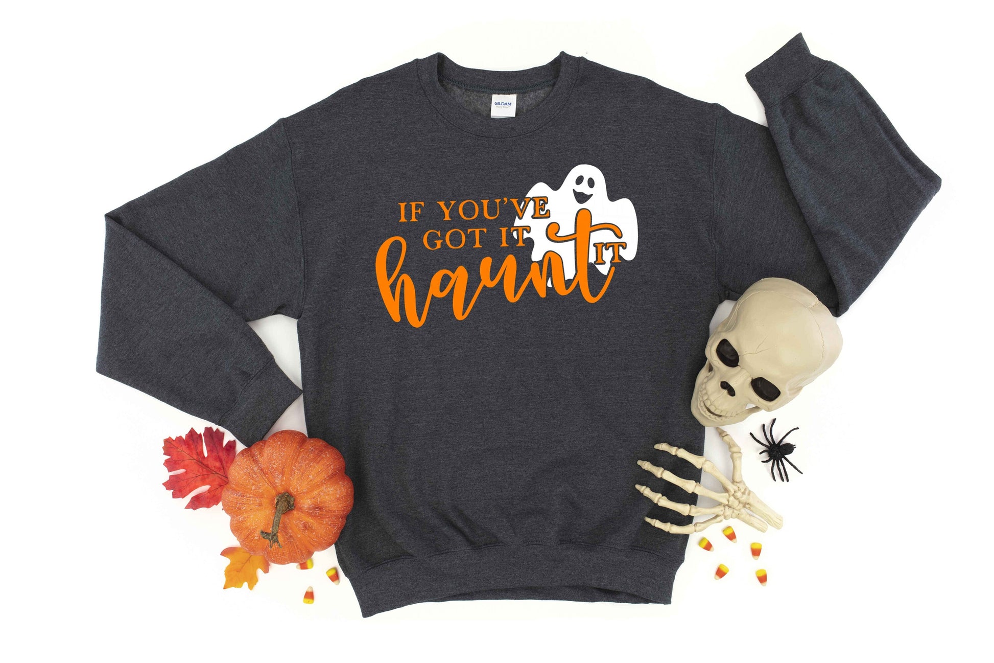 If You've Got it Haunt It Halloween Unisex Crewneck Fleece Pullover Sweatshirt