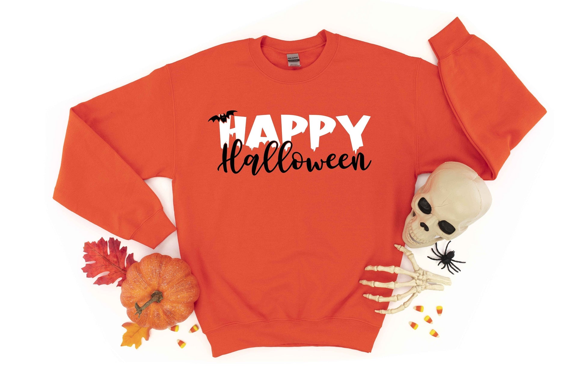 Happy Halloween Unisex Crewneck Fleece Pullover Sweatshirt