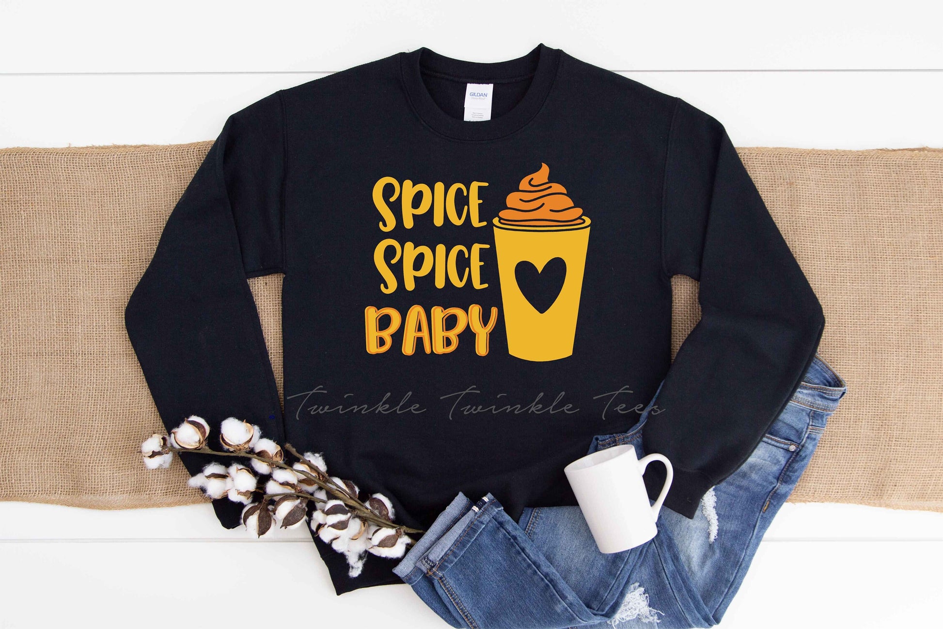 Spice Spice Baby Unisex Crewneck Fleece Pullover Sweatshirt - Pumpkin Spice Season