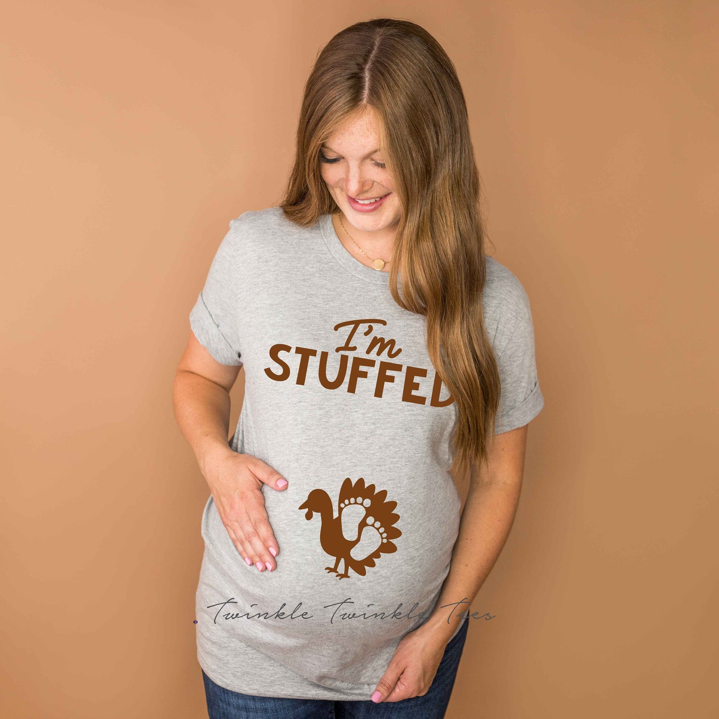 I'm Stuffed Turkey t-shirt - thanksgiving pregnancy announcement shirt - pregnancy shirt - maternity shirt
