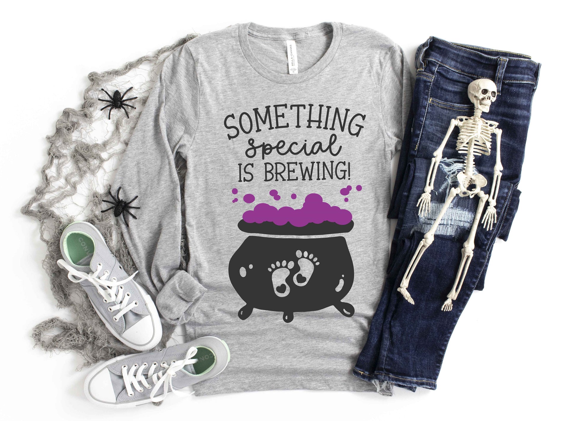 Something Special is Brewing Maternity Halloween long sleeve t-shirt - halloween pregnancy shirt - halloween tshirt - pregnancy announcement