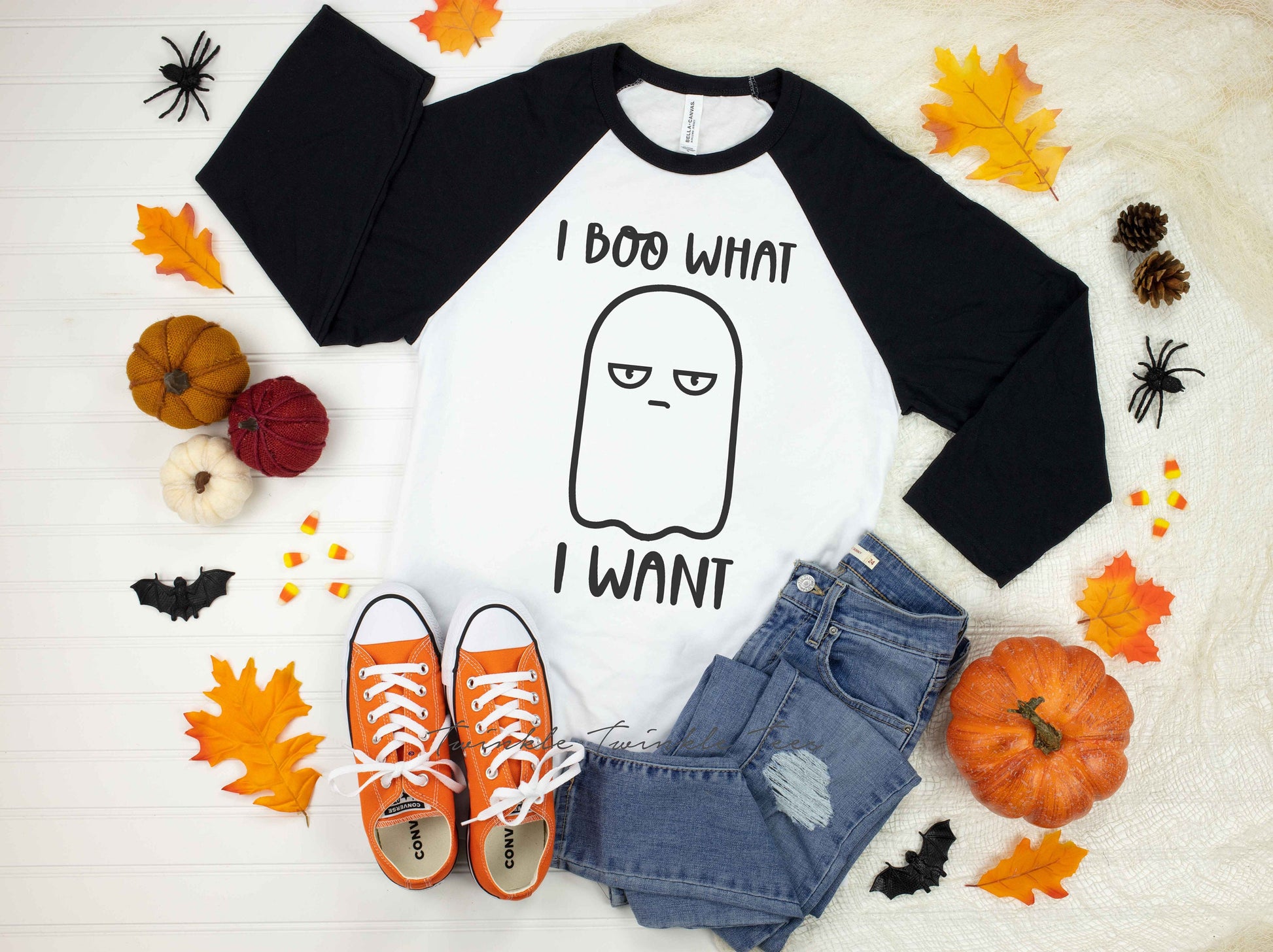 I Boo What I Want Unisex Raglan t-shirt - Halloween Shirt - fall shirt - kids halloween shirt - women's halloween shirt - halloween party