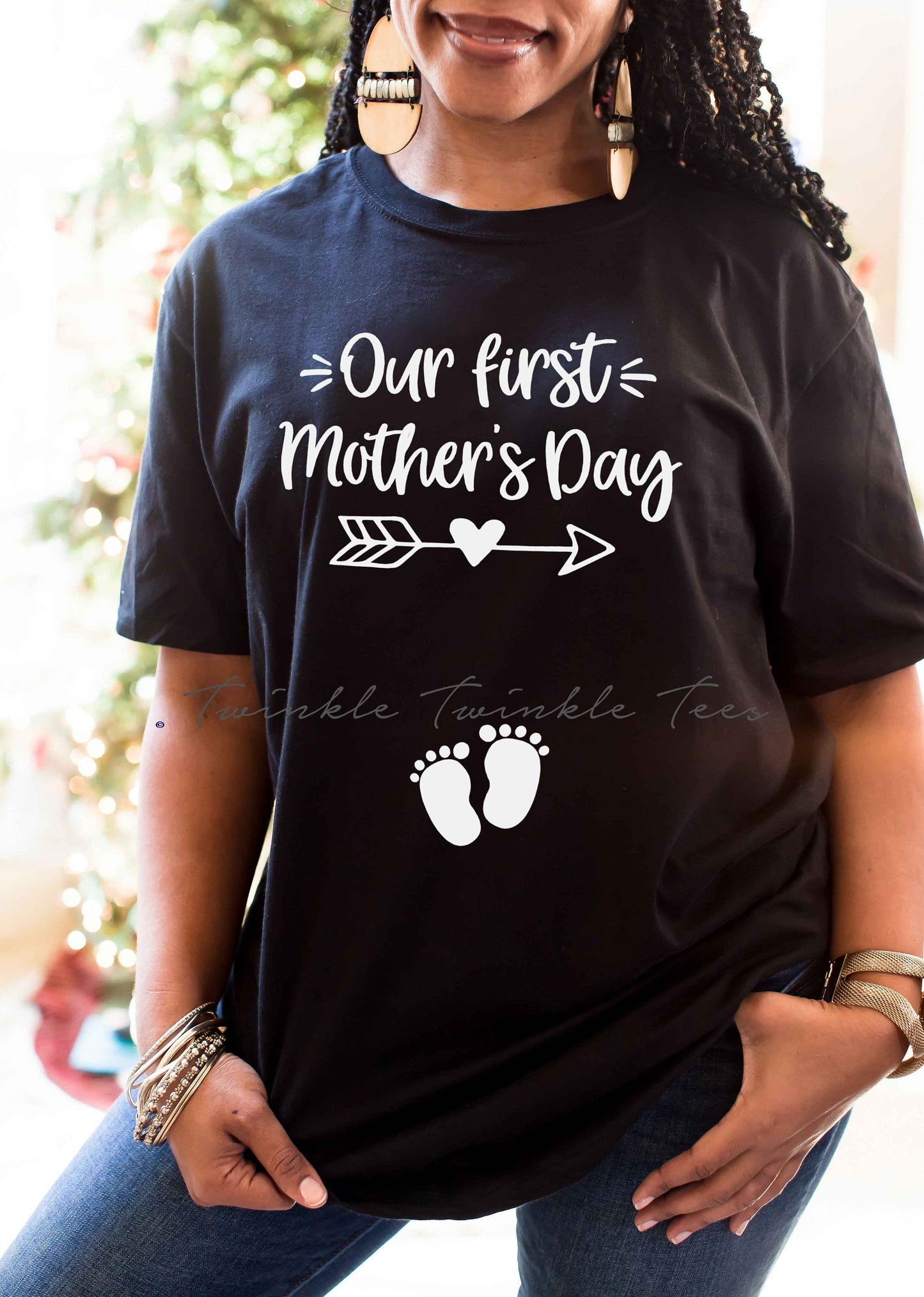Our First Mother's Day t-shirt - Pregnancy Announcement shirt - Pregnancy Reveal