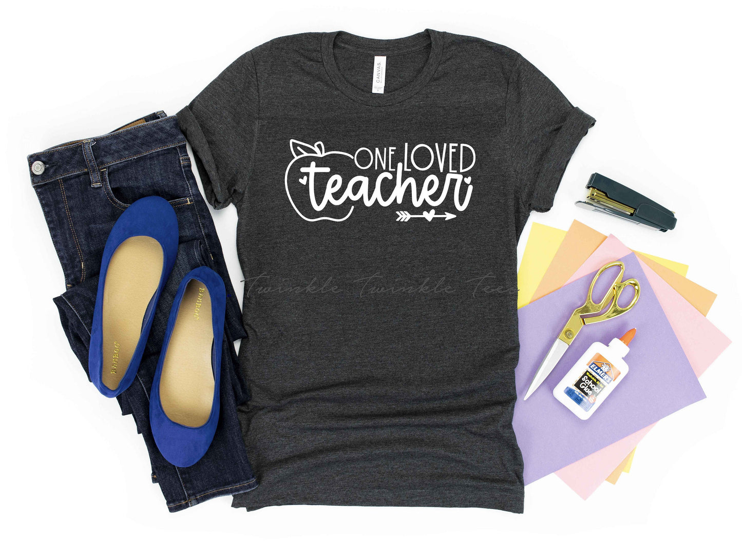 One Loved Teacher T-Shirt - Teacher Valentines Shirt - Back to School Teacher Shirt - Gift for Teacher - Teacher Appreciation Shirt