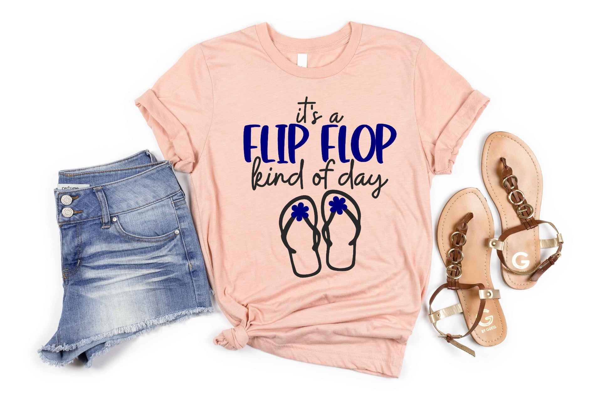 It's a Flip Flop Kind of Day short sleeve t-shirt - funny t-shirt - beach day shirt - summer shirt