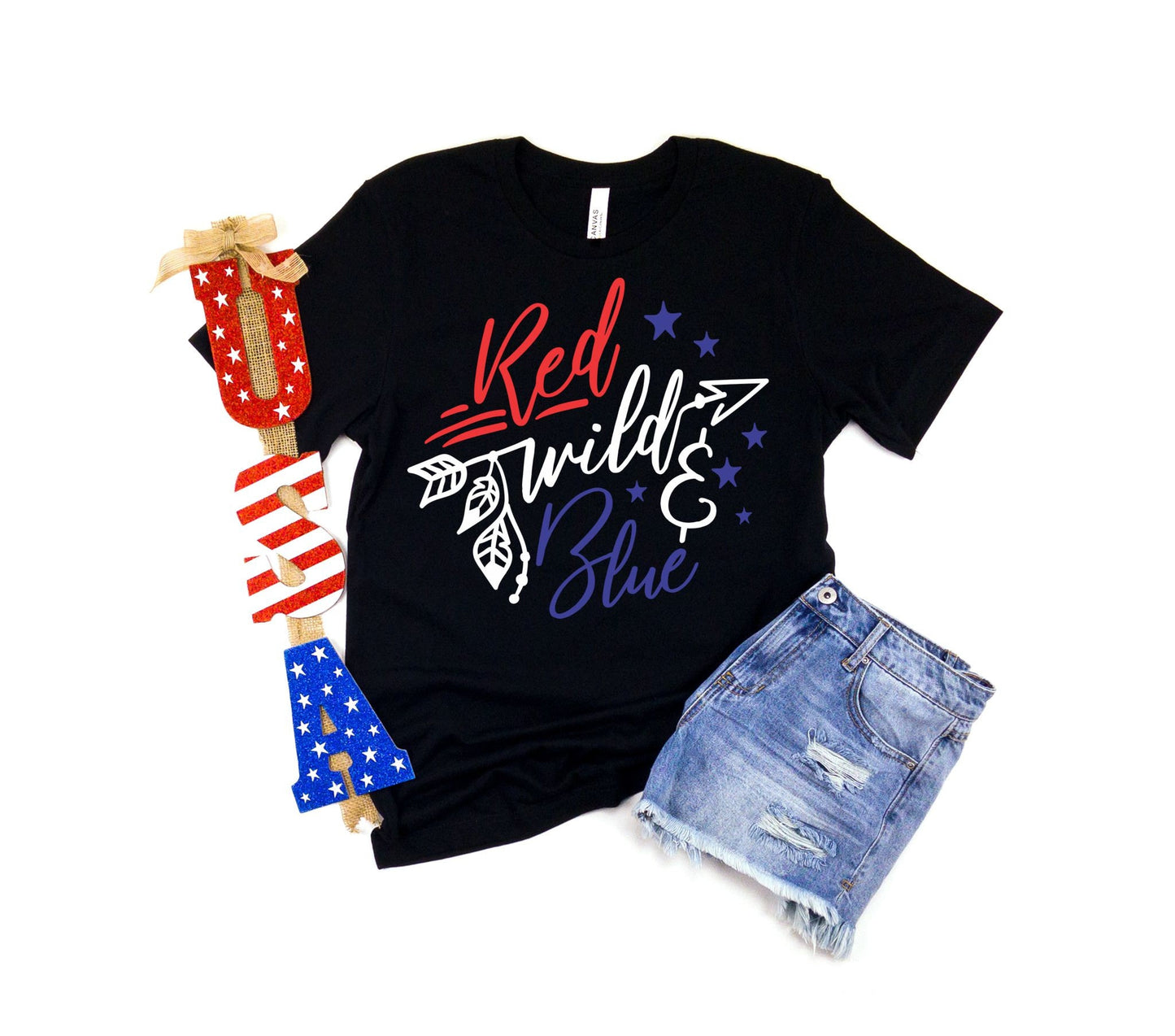 Red Wild and Blue 4th of July t-shirt • 4th of July Shirt