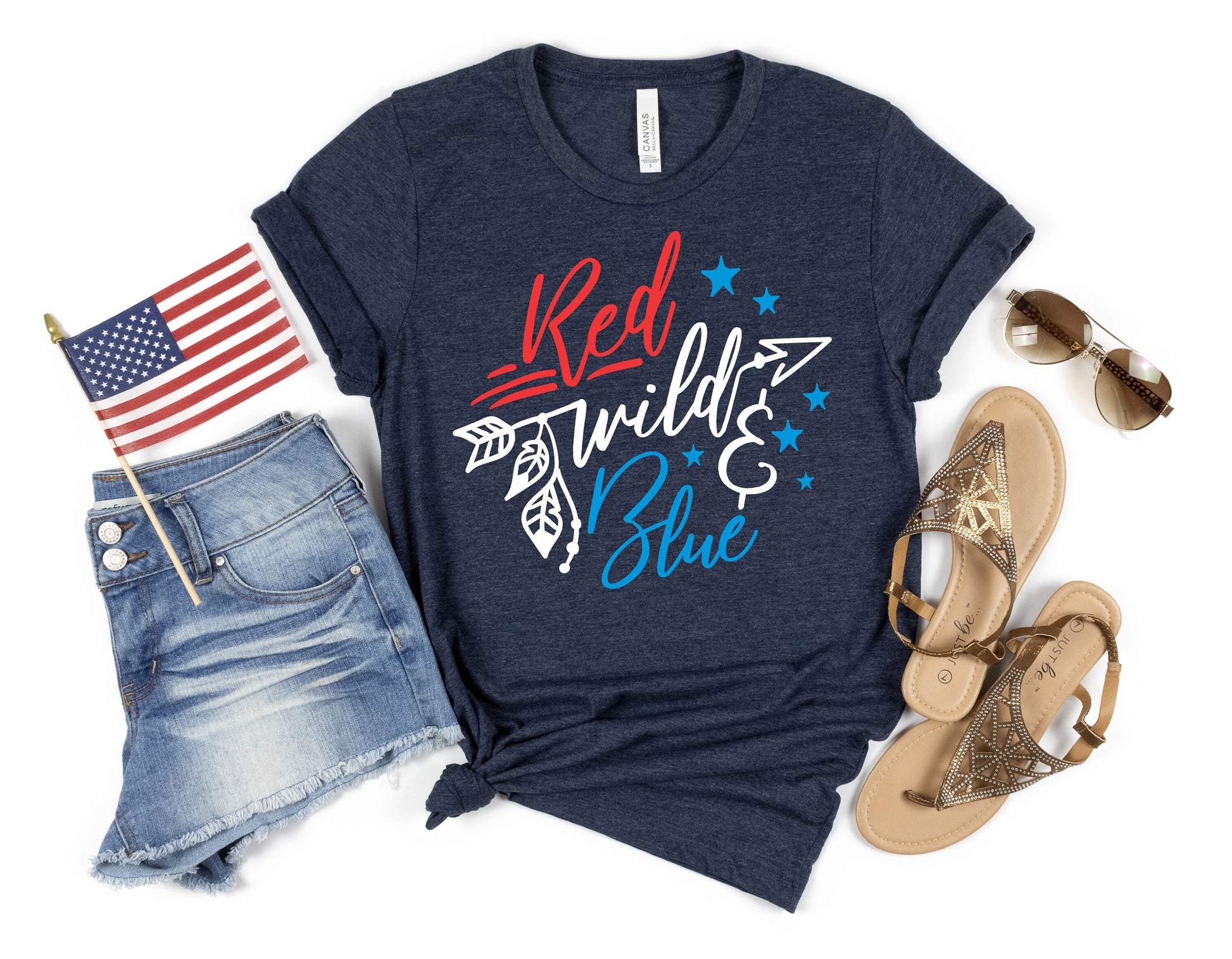 Red Wild and Blue 4th of July t-shirt • 4th of July Shirt