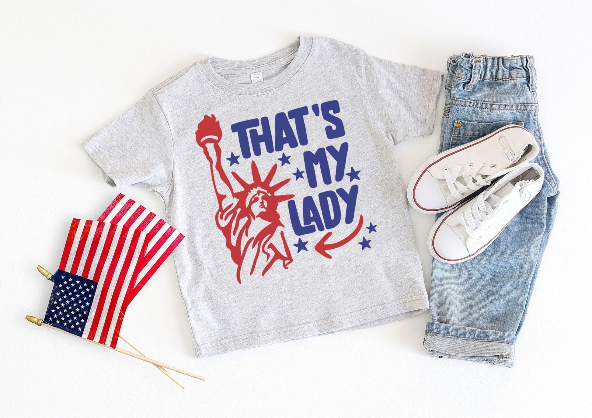That's My Lady Statue of Liberty Boys Shirt - Toddler 4th of July Shirt - Fourth of July Kids Shirt