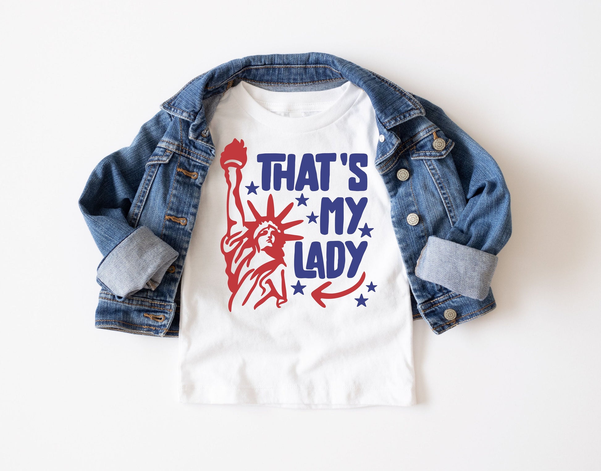 That's My Lady Statue of Liberty Boys Shirt - Toddler 4th of July Shirt - Fourth of July Kids Shirt