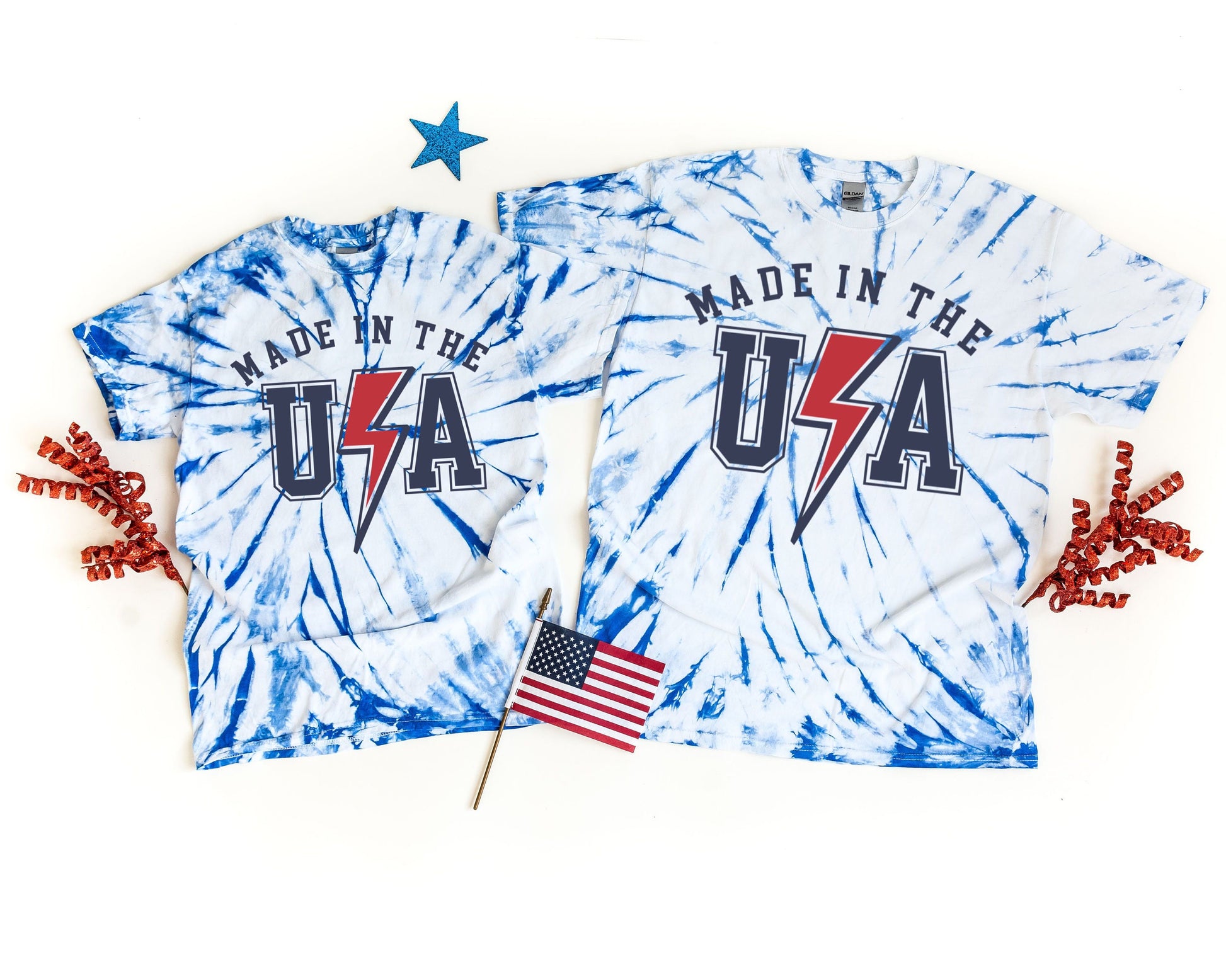 Made in the USA 4th of July Tie Dye Shirt - Independence Day Shirts