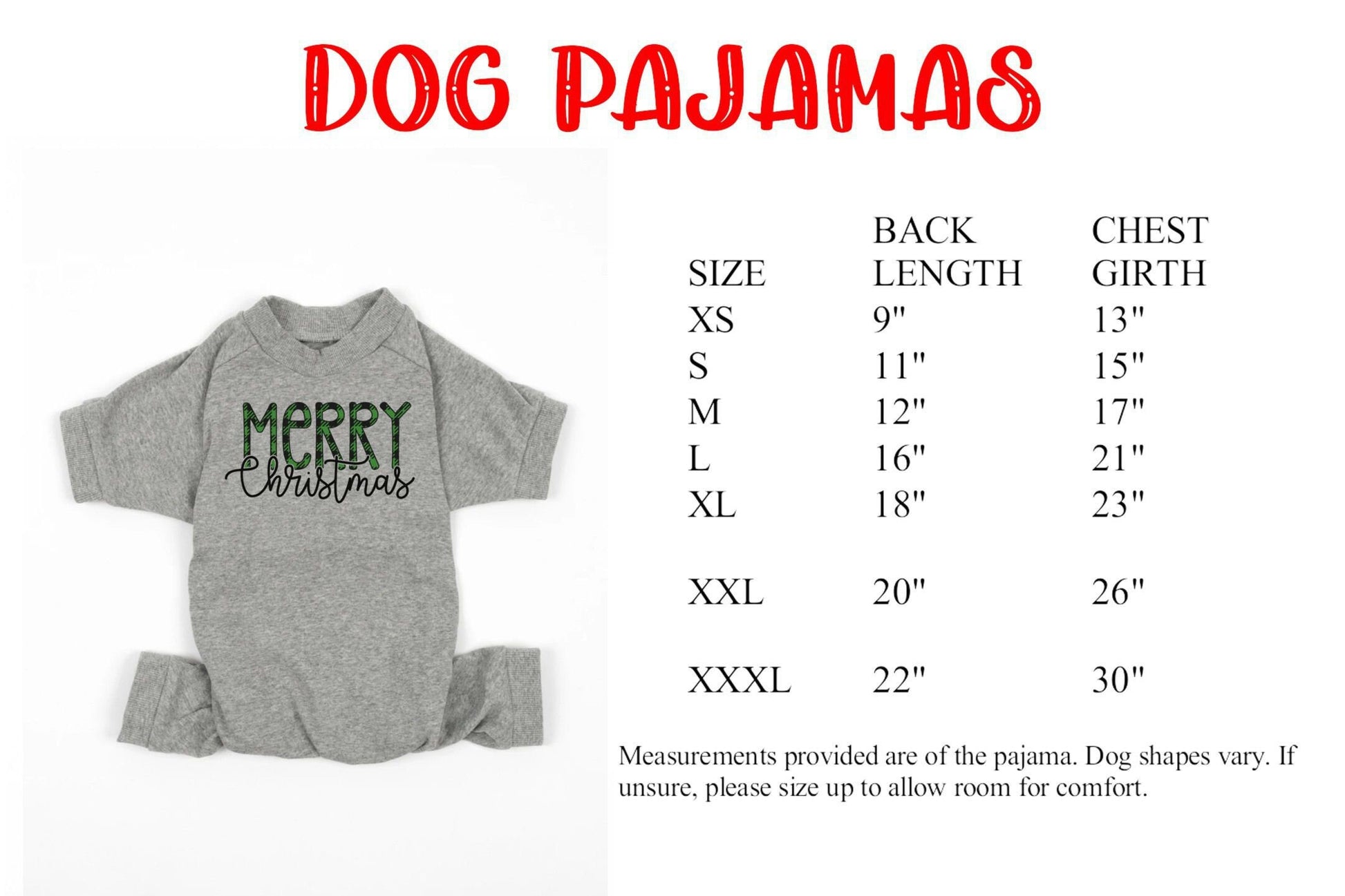 Merry Christmas Plaid Overlay Solid Light Grey Christmas Pajamas - adult and kids sizes - kids christmas pjs - Family matching PJs