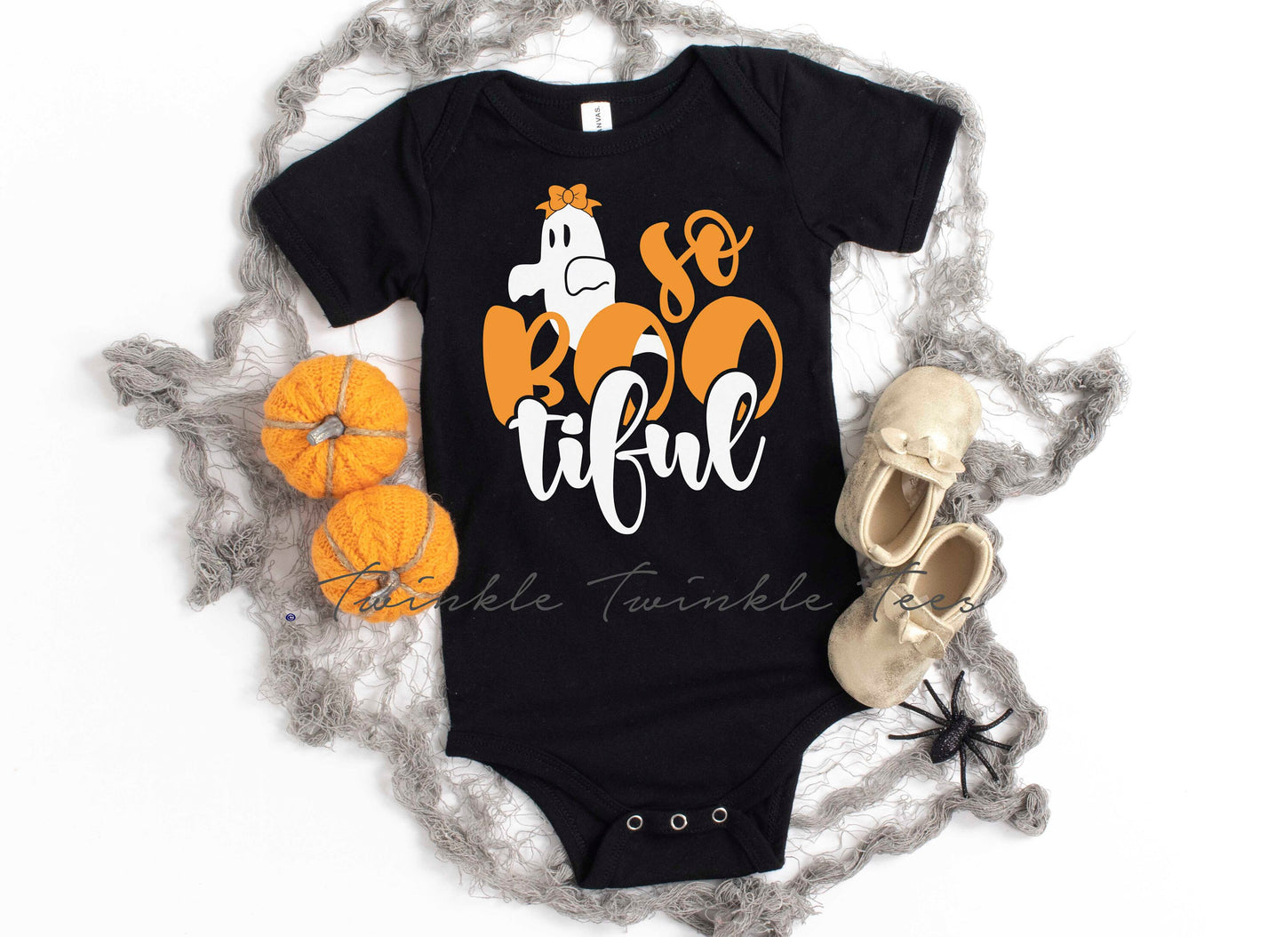 So Boo-tiful Baby Halloween Bodysuit - My First Halloween - baby girl halloween shirt - cute ghost shirt - baby girl gift