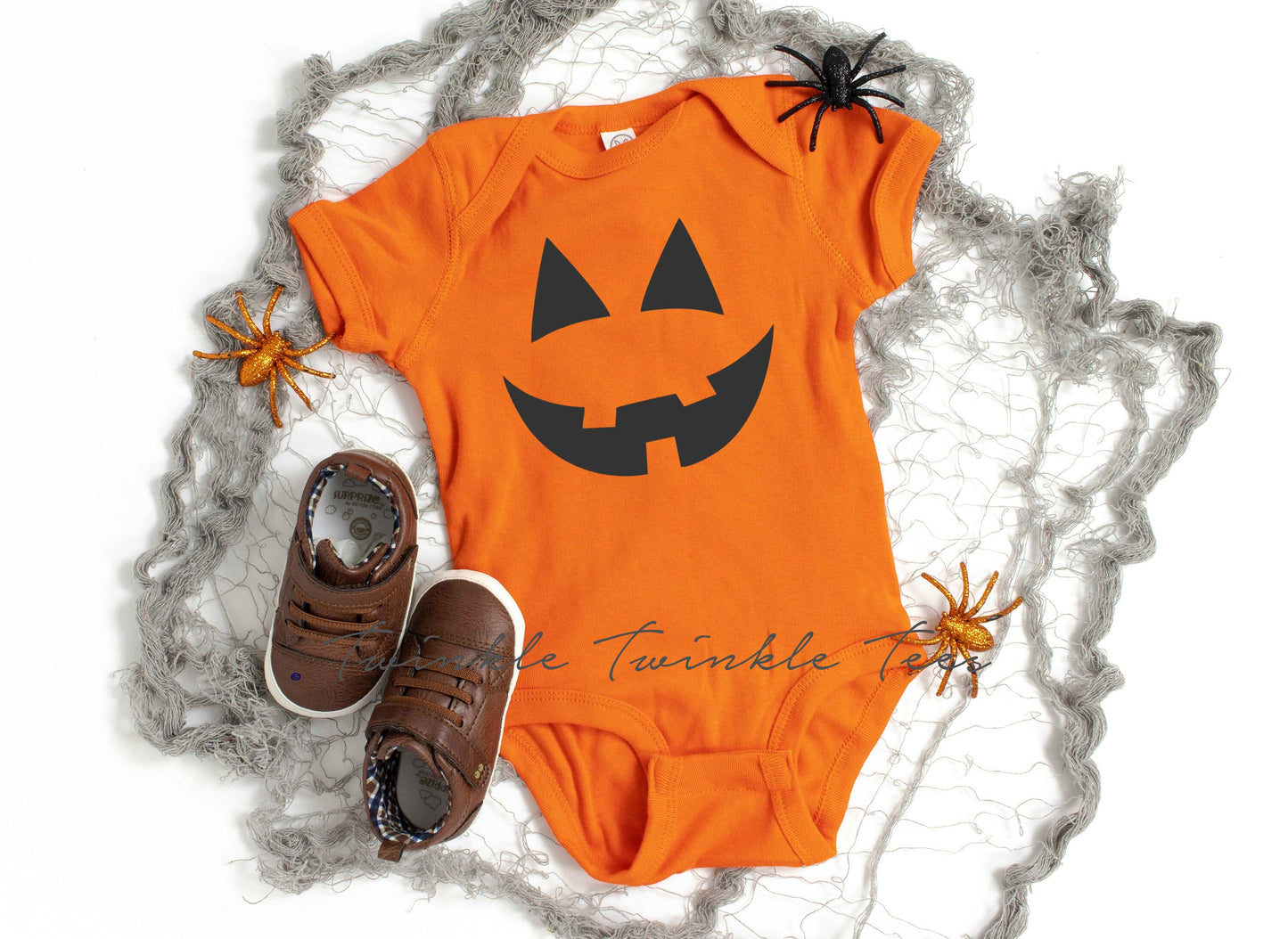 Jack O Lantern Halloween Baby Bodysuit - My First Halloween - pumpkin shirt - jack-o-lantern shirt - cute halloween baby outfit