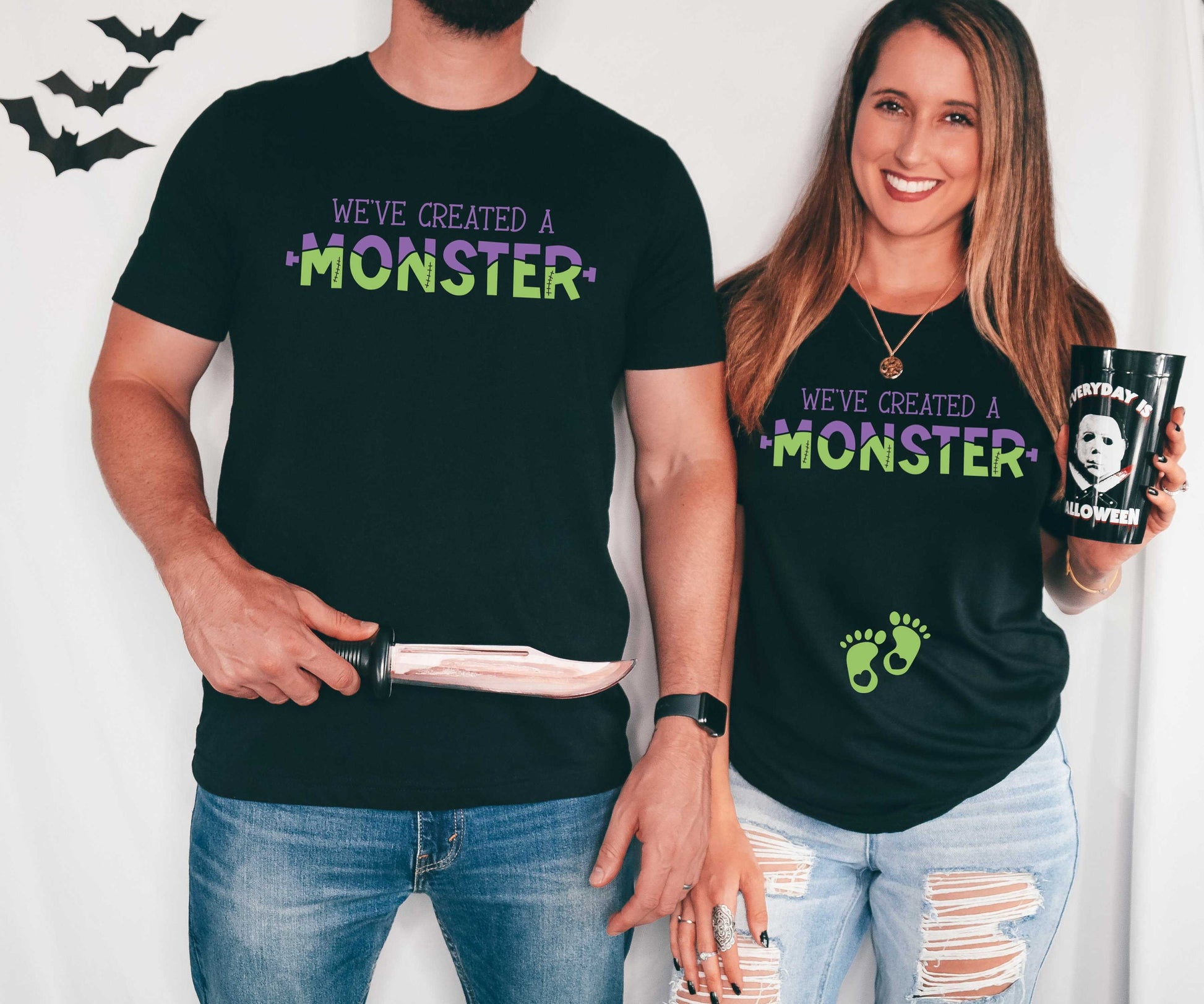 We've Created a Monster Pregnancy Announcement Halloween t-shirt - halloween pregnancy shirt - halloween t-shirt - halloween maternity