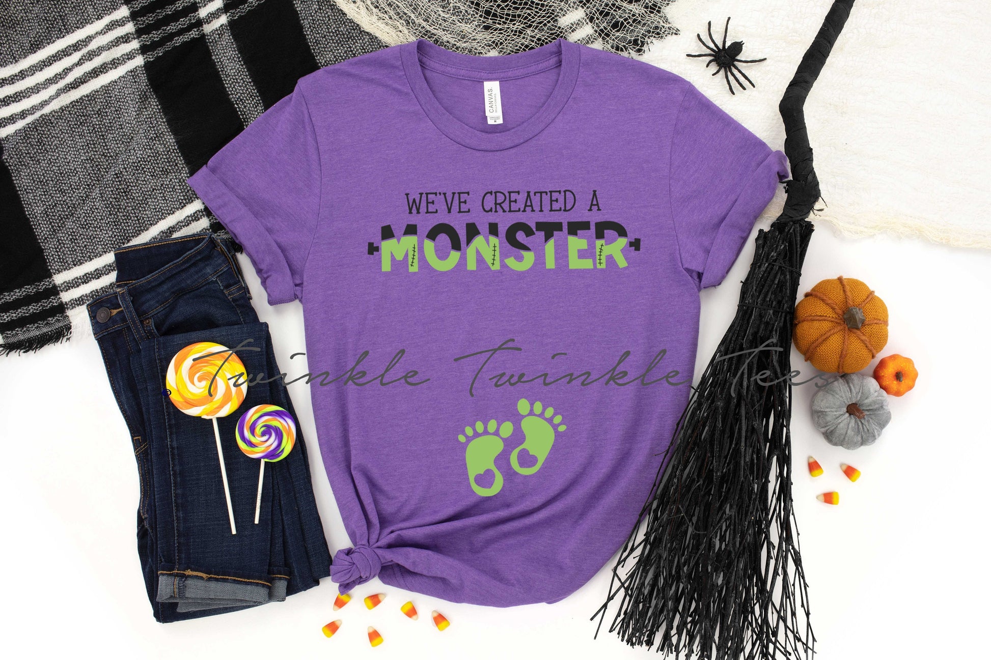 We've Created a Monster Pregnancy Announcement Halloween t-shirt - halloween pregnancy shirt - halloween t-shirt - halloween maternity