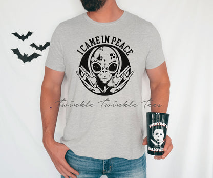 Alien Skeleton Maternity Couples Halloween t-shirts - nerdy pregnancy shirt - nerdy pregnancy announcement - halloween maternity