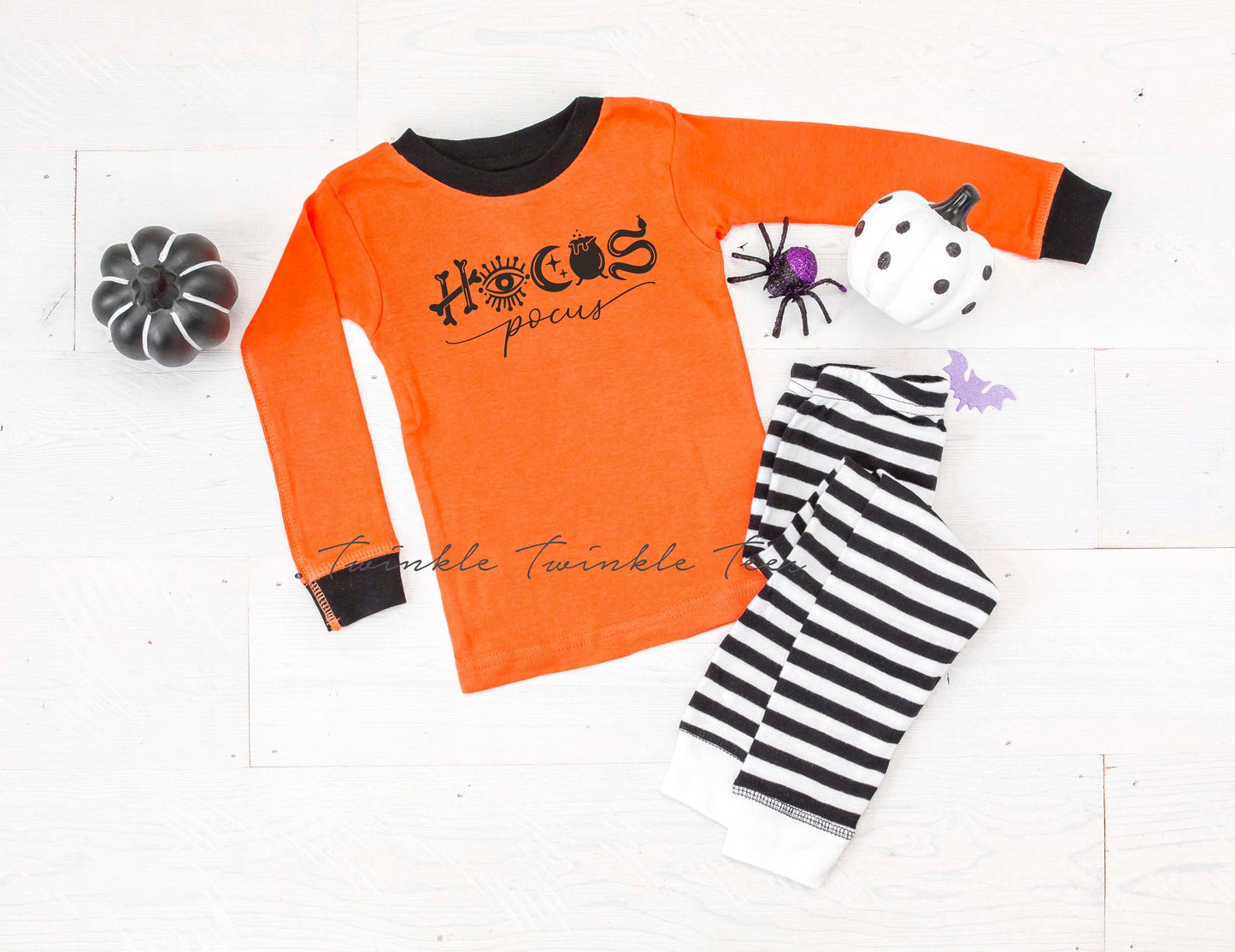 Hocus Pocus Striped Pajamas - Halloween Pajamas for Kids - halloween pajamas for adults
