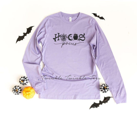 Hocus Pocus Halloween long sleeved unisex t-shirt - halloween shirt - halloween t-shirt - witch shirt