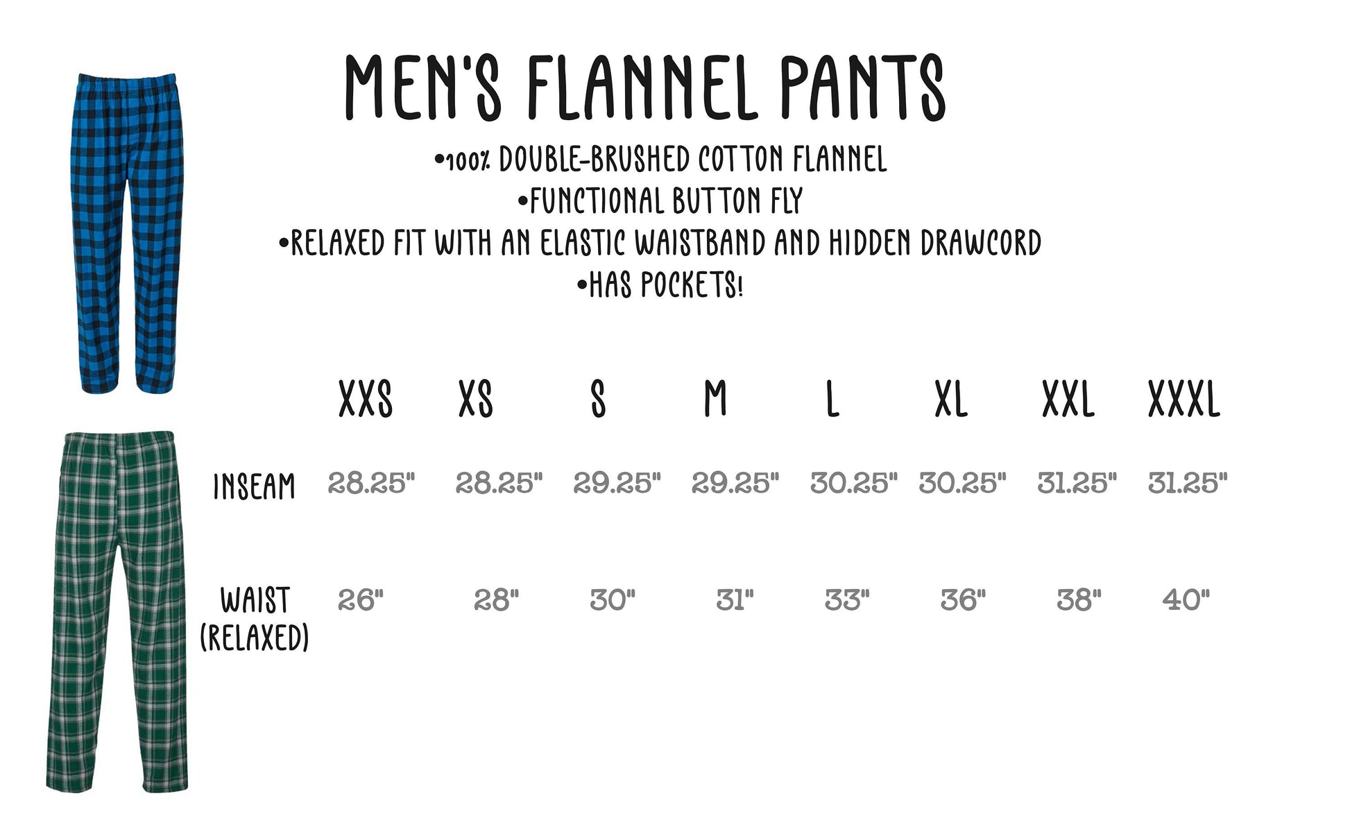 Happy Go Lucky Flannel Pajamas Set - plaid flannel pants and tshirt pajamas